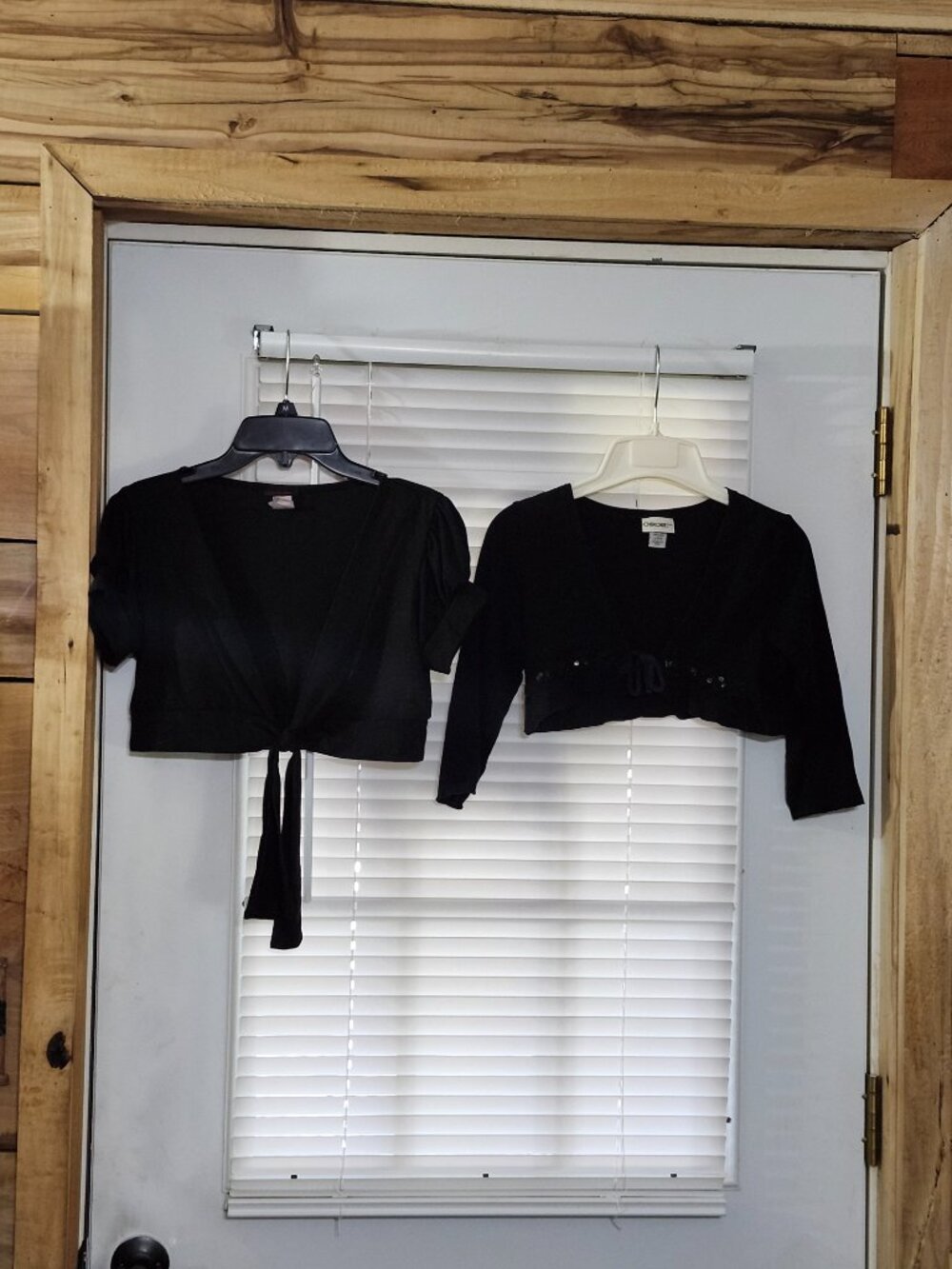 Candy rain/cherokee girls black cardigans  size L 10/12